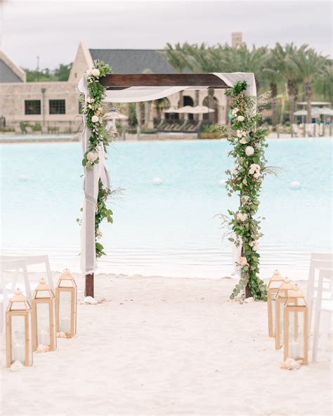 Beach Wedding Set Up Wedding Beach Ceremony Wedding Ceremony Flowers