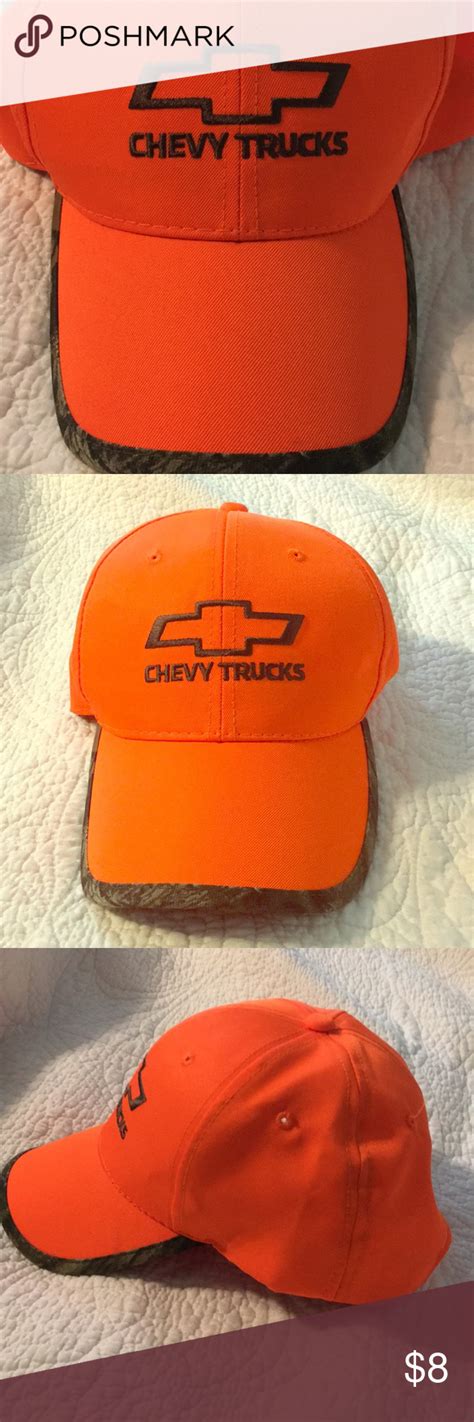 Blaze Orange Chevy Baseball Hat Baseball Hats Hats