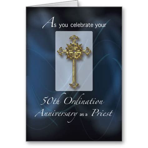 50th Jubilee Ordination Anniversary Of Priest Card Zazzle Priest