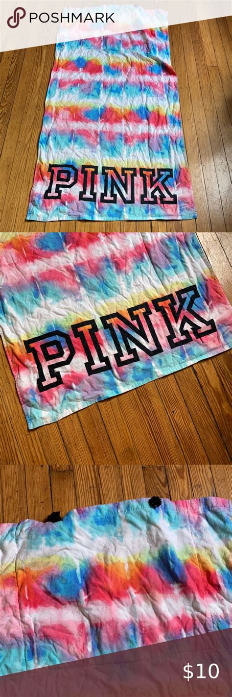 Pink Victorias Secret Beach Towel And Bag Victoria Secret Pink