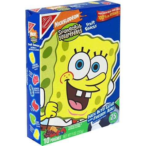 Nabisco Fruit Snacks Spongebob Squarepants Assorted