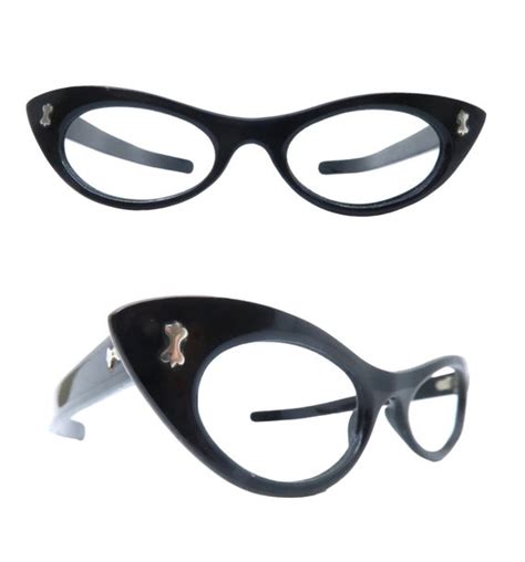 1950 s 60 s slight cateye eyeglass frames made in fr… gem