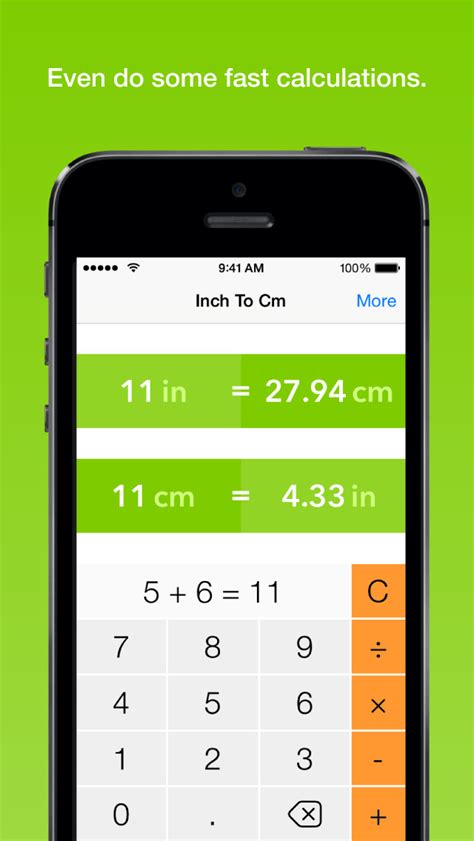 Inch To Centimeter The Fastest Length Converter Apps 148apps