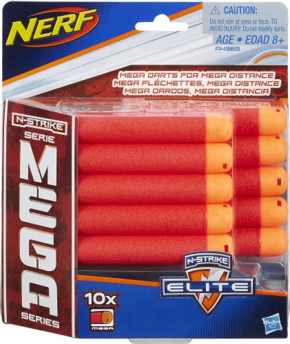 Nerf N Strike Elite Mega Dart Refill Pack 10 Pk Fred Meyer