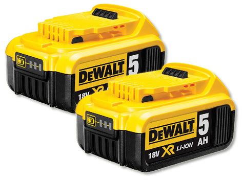 2 X Dewalt Dcb184 18 V Xr Batterie Li Ion 5ah Genuine Uk Stock Ebay
