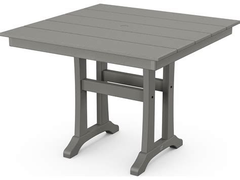 Polywood Farmhouse Recycled Plastic 37 Square Dining Table Pwpl81t1l1