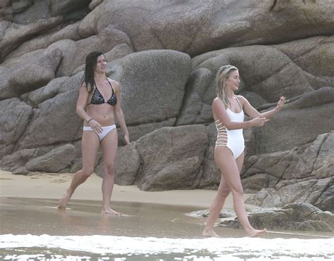 Julianne Hough And Nina Dobrev In Bikini At Yacht 49 GotCeleb