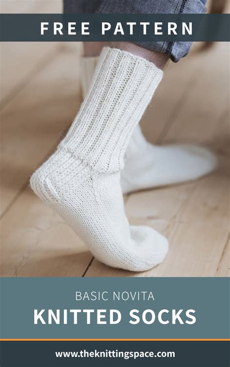 Basic Novita Knitted Socks FREE Knitting Pattern