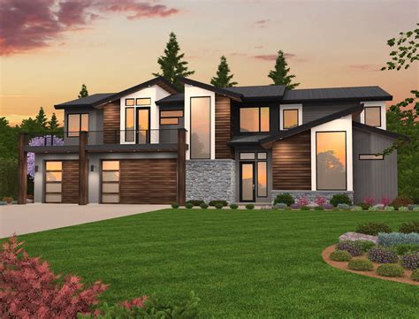 Get an alternate exterior with house plan 85311ms. Be blown away by this Exciting Two Story Modern Home Design.