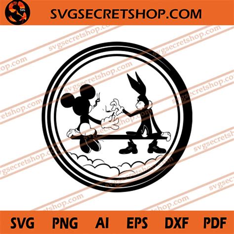 Bugs Bunny And Mickey Mouse Smoking Weed Svg Dope Svg Svg Secret Shop