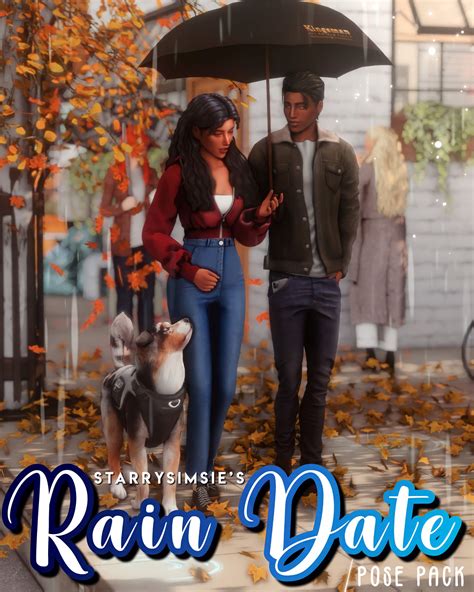 Sims 4 Rain Date Pose Pack Micat Game