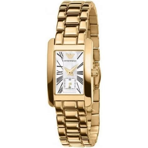 Emporio Armani Ladies Gold Watch Ar0175 Womens Watches From The Watch