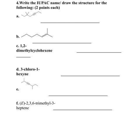 Solved Write The Iupac Name Or Draw The Structure Chegg Com My Xxx