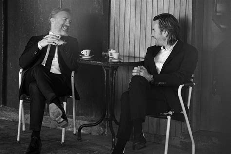 Actors Ewan Mcgregor And Chrisoph Waltz Pass The Time In