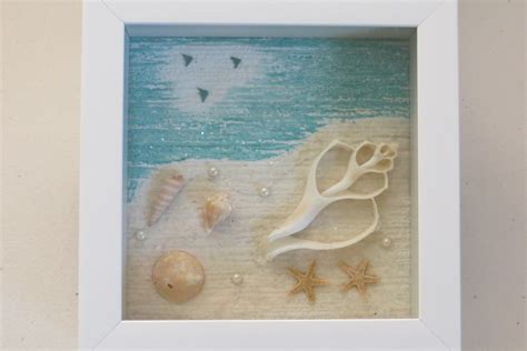 Shadow Box Seashells By The Seashore Made This For My Daughters New