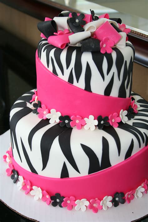 Pin By Lisa Sims On Zebra Cakes Birthday Cakes For Teens Girl Cakes