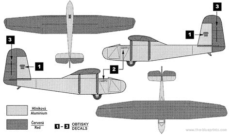 Aircraft Baker Mcmillen Cadet Ii Sailplane Drawings Dimensions