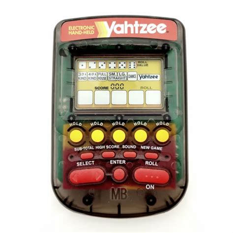 Vintage Milton Bradley Electronic Hand Held Yahtzee Game 1995 Tested