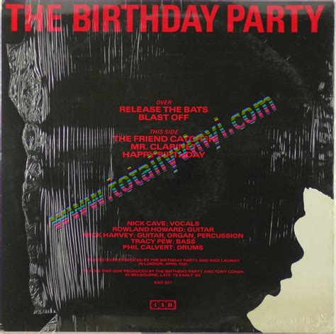 totally vinyl records birthday party the release the bats blast off the friend catcher