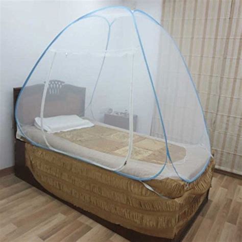 Compare And Buy Healthgenie Foldable Mosquito Net Single Bed Blue With