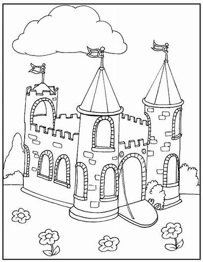 Castle Coloring Pages Lego Castles Colouring Haunted