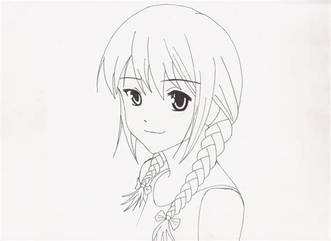 Braided Anime Girl By Mhylands On Deviantart