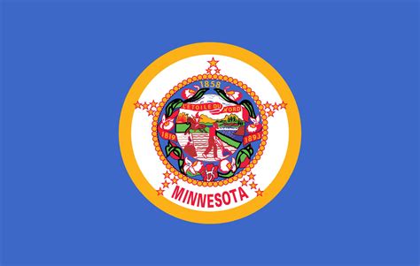 Flag Of Minnesota Image And Meaning Minnesota Flag Country Flags
