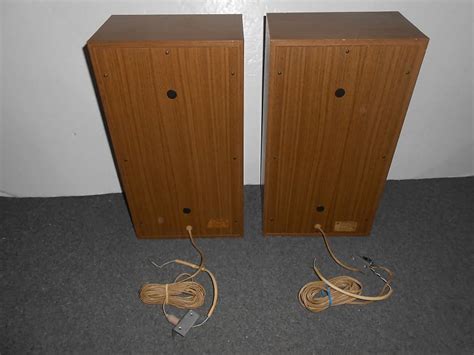 Telefunken Vintage Hi Fi Klangbox Wb 61 H Speaker Set Brown Reverb