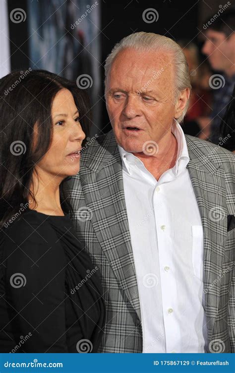 Sir Anthony Hopkins Stella Arroyave Editorial Stock Image Image Of