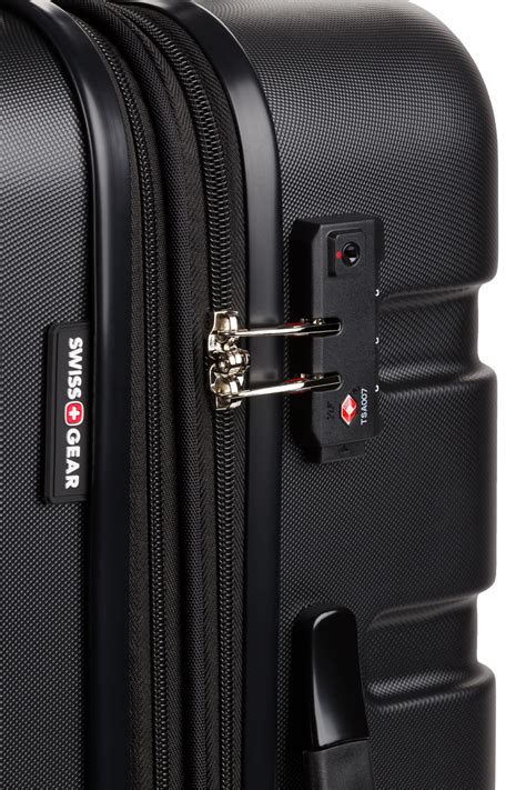 Swissgear 7366 23 Expandable Hardside Spinner Luggage Black