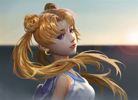 1920x1080px 1080p Free Download Sailor Moon Manga Blonde Face