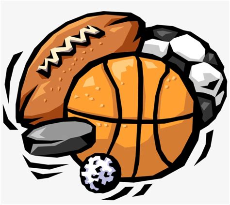 Vector Illustration Of Sports Balls With Football All Sports Logo