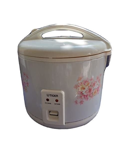 Tiger Jnp Cup Rice Cooker And Warmer In Floral White Ebay