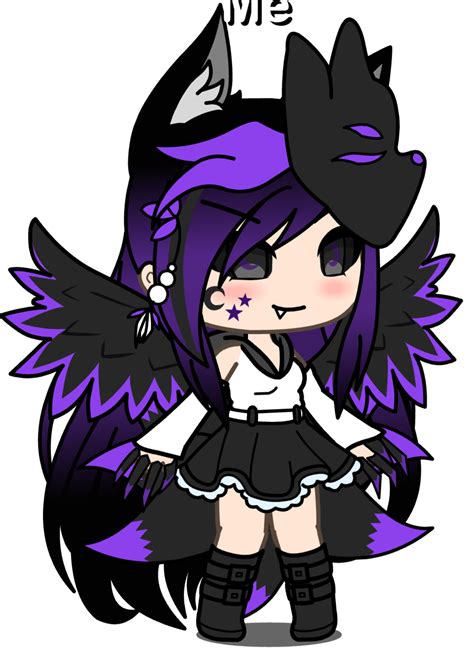Half Of Me That Is Evil Cute Anime Character Anime Wolf Girl