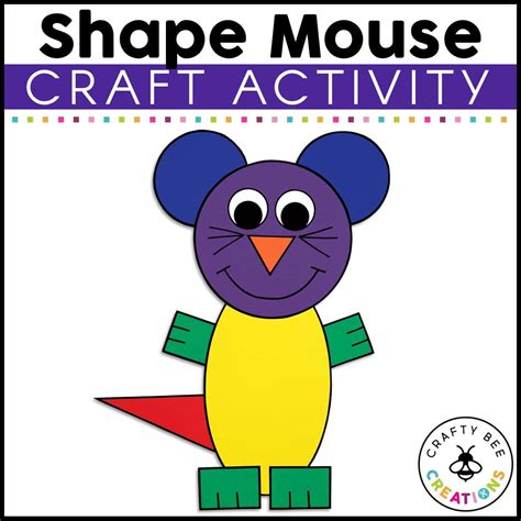 Shape Mouse Craft Activity Crafty Bee Creations