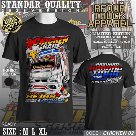 Jual Kaos Truk Republik Chicken Baju Truck Pasukan Kurang Tidur Kaos