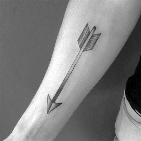 Watercolor tattoos are becoming extremely popular and combining it with arrows is a great equation. 40 Simple Arrow Tattoo Designs For Men - Sharp Ink Ideas