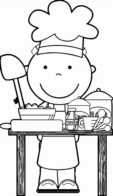 Coloring the cartoon chef drawing. Chef Cooking Free Clipart Free Clip Art Images Kids We Coloring ... - Coloring Home