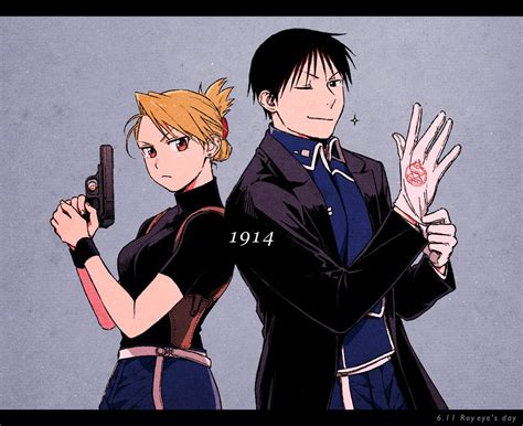 Riza And Roy By Pixiv Id Fullmetal Alchemist Brotherhood Edward Elric Series Manga
