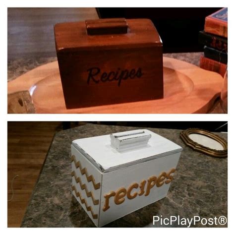 Refurbished Recipe Box Recipe Box Decorative Boxes Recipes