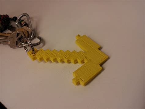 Basic Minecraft Pickaxe Keychain 6 Steps Instructables