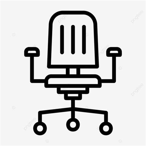 Office Chair Line Icon Vector Office Chair Icon Office Chair Chair