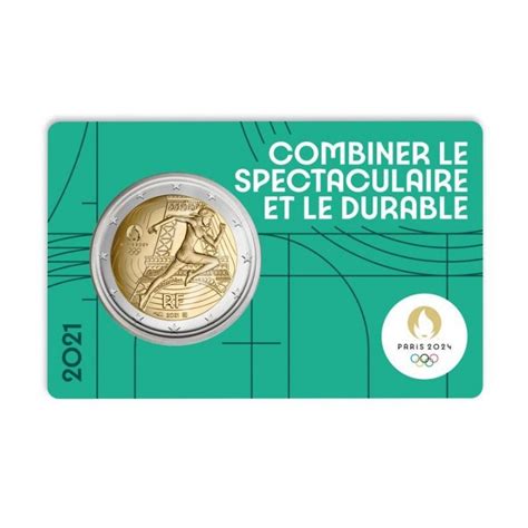 5 Monedas X Francia 2 Euros 2021 Olimpiada De Paris 2024 2ª