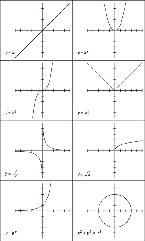 Eight Basic Algebraic Curves Dummies