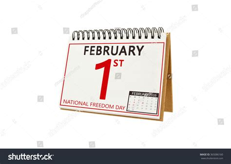 National Freedom Day First February Calendar Stock Photo 365086160 Shutterstock