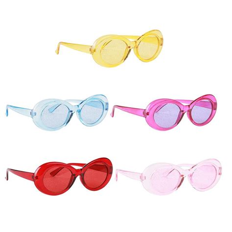 Retro Transparent Clout Goggles Glasses Oval Frame Sunglasses Ebay