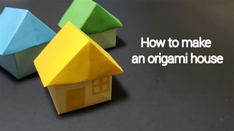 How To Make An Origami House Youtube