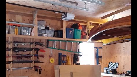 How To Build Overhead Garage Shelves For Overhead Garage Storage Youtube