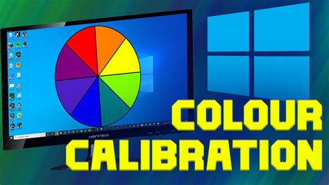 Monitor Calibration On Windows 10 Adjust Colour Settings Youtube