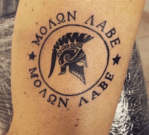 Top 23 Molon Labe Tattoo Designs And What They Mean
